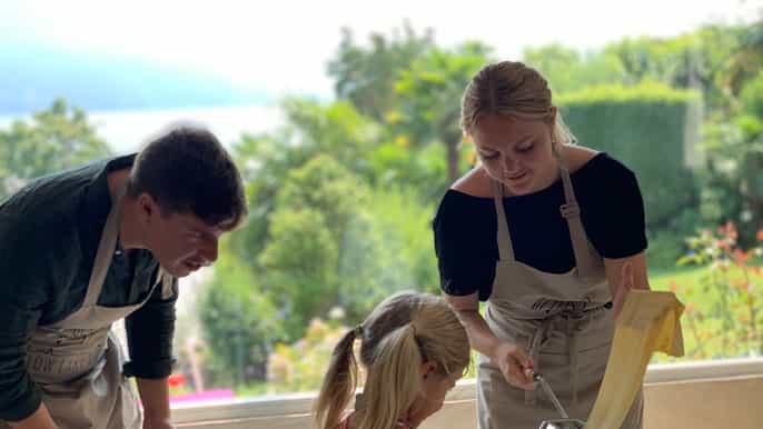 Área de bellagio aprenda a hacer pasta casera