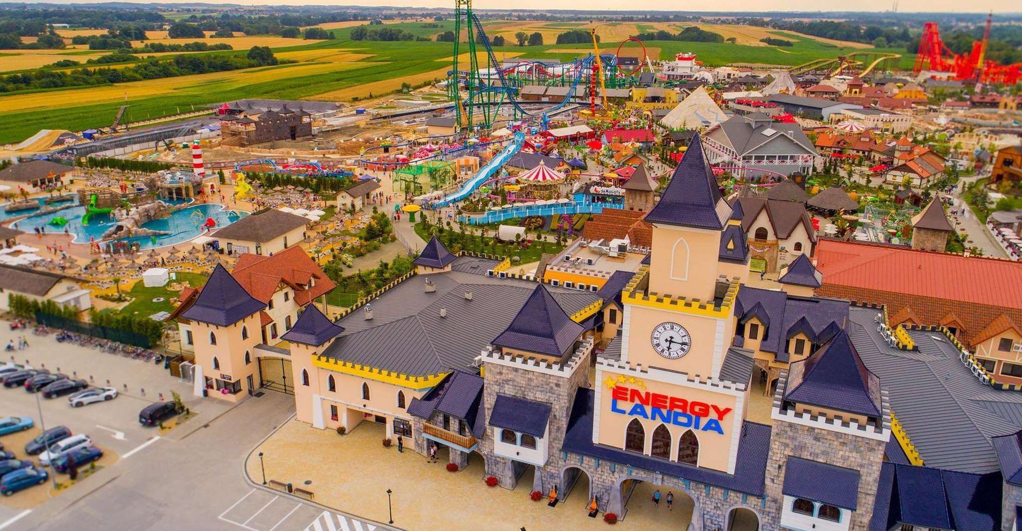 From Krakow: Energylandia Amusement Park (transfer + ticket)