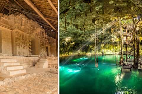 ek balam cenote maya fullday tour