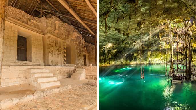 ek balam cenote maya fullday tour