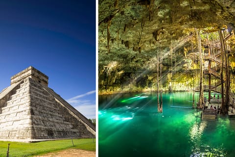 Desde Cancún: Excursión de un día a Chichén Itzá y Cenote Maya