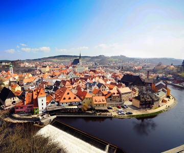 Czeski Krumlov - z wejściem do zamku