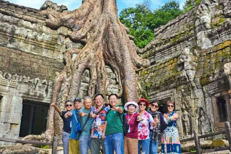 Angkor Wat, Bayon, Ta Prohm, and Banteay Srei Day Tour Angkor Sunrise Explore: Guide Shared Group Tour $18/Person