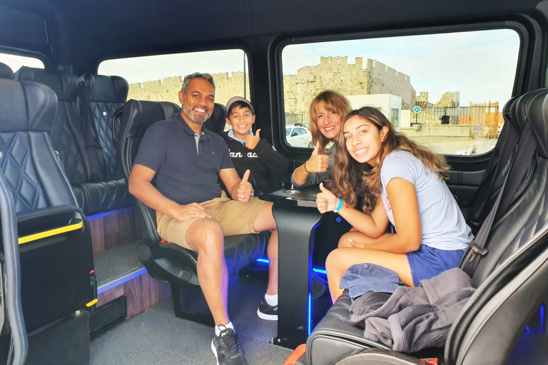 Rhodes Town and Lindos: Private Minibus Tour 1-3 Persons Group