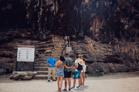 Visite de la plage et des grottes