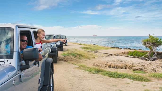 palm beach fullday jeep and catamaran island adventure