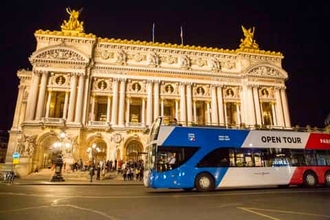 Paris: Offene Bus-Nachttour