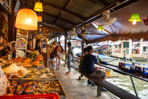 Desde Bangkok: Amphawa Floating Markets y Firefly Boat TourTour en grupo pequeño con recogida en el hotel