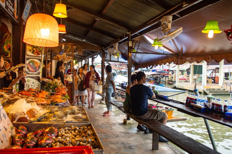 Desde Bangkok: Amphawa Floating Markets y Firefly Boat TourTour en grupo pequeño con recogida en el hotel