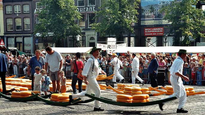 de amsterdã excursão tradicional ao mercado holandês de queijo
