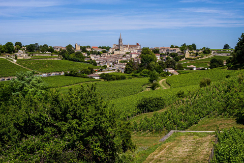 Visite d&#039;une demi-journée de Saint Emilion à vélo et en voiture avec pique-nique