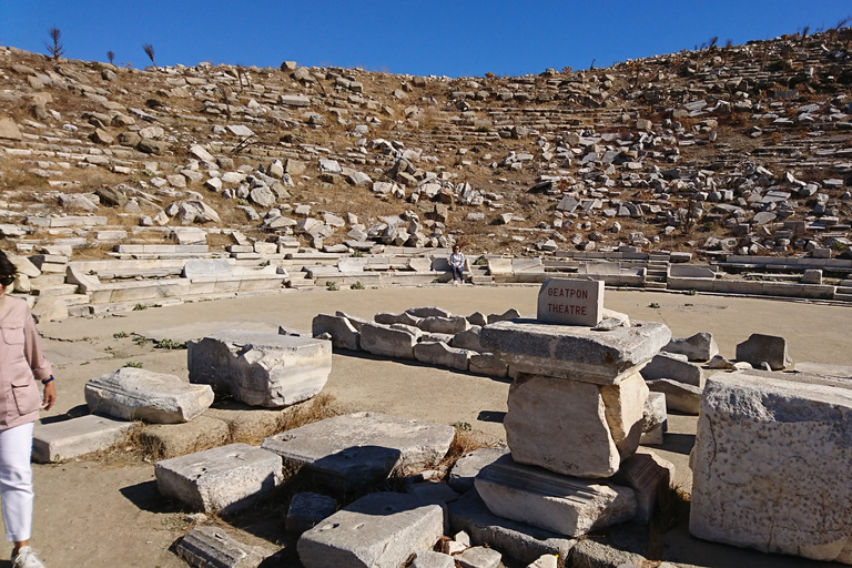 Mykonos: Crociera privata a Delos e Rhenia di 6 ore con pranzoMykonos: Visita privata di Delos e Rhenia con pranzo e trasferimento