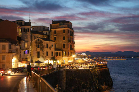 Kavos: Corfu Old Town Night Tour with Transfer
