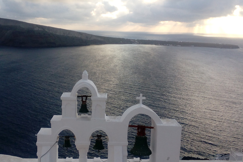 Santorini: tour panoramico di mezza giornata con servizio di prelievo in hotelTour di gruppo