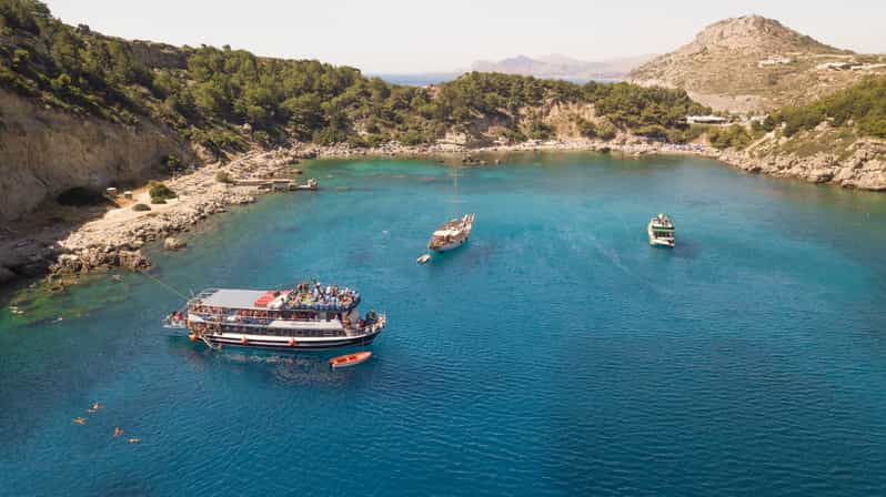 Rhodes Town : Croisière Panoramique Vers Lindos Avec Arrêts Baignade ...