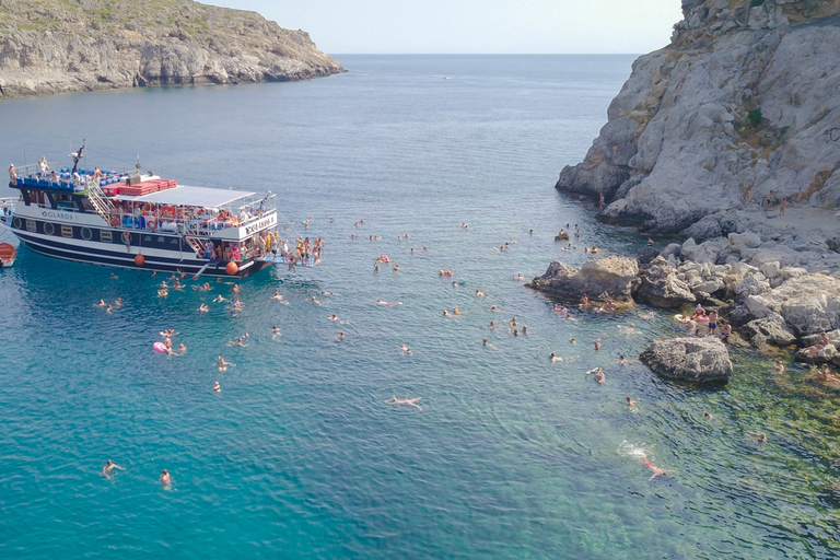 Rhodes : croisière panoramique vers Lindos avec arrêts baignadeVisite sans prise en charge à l&#039;hôtel