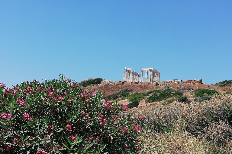 Athens: Private Cape Sounio and Vouliagmeni Lake Sunset Tour Standard Option without Guide