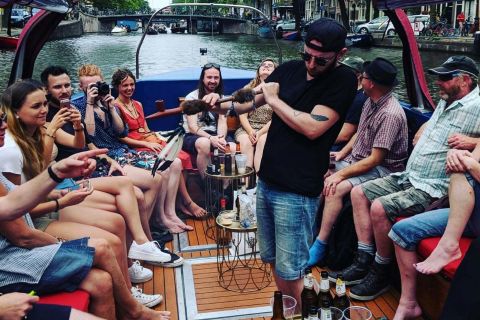 Amsterdã: passeio de barco de 70 minutos com fumaça e lounge