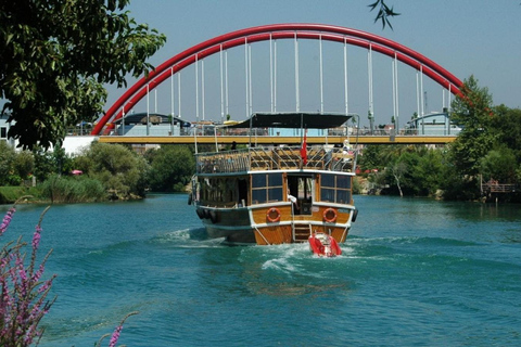 Alanya: crociera sul fiume con cascata Manavgat e visita al bazarTrasferimento dagli hotel di Alanya