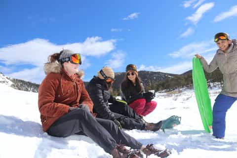 denver glacier hike and geothermal cave pools