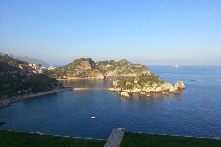 Catane: excursion d'une journée à Giardini, Taormina et CastelmolaVisite guidée en espagnol