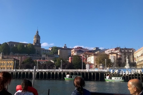 Bilbao : croisière et visite guidée à pied et pintxosBilbao : croisière et visite à pied en espagnol et pintxos