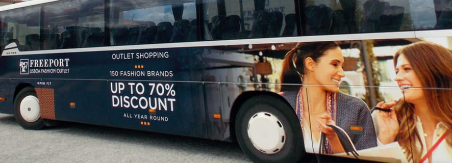 Fra Lisboa: Freeport-shopping med transport