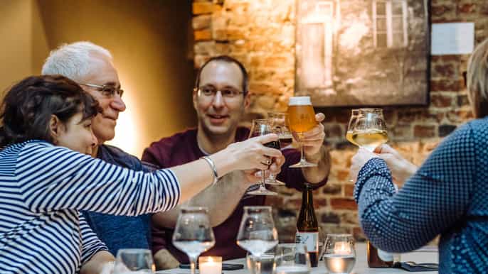 bruxelles visite privée de bières de bars et de musique live de nuit