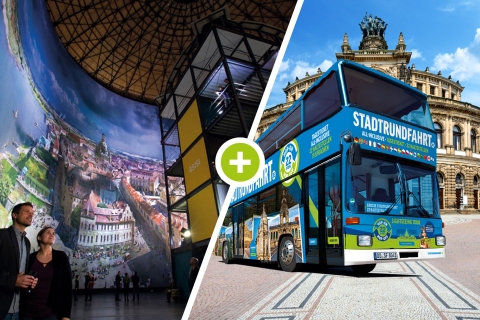 Dresden: 1-daagse hop-on-hop-off-bus, toegang tot panometer en meer