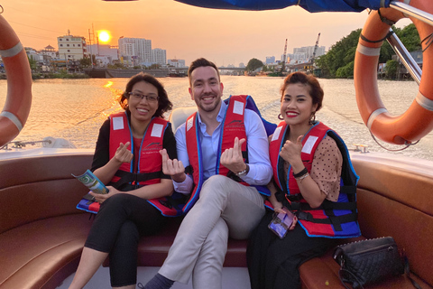 Ho Chi Minh City: Luxury Sunset Speedboat Tour with Cocktail