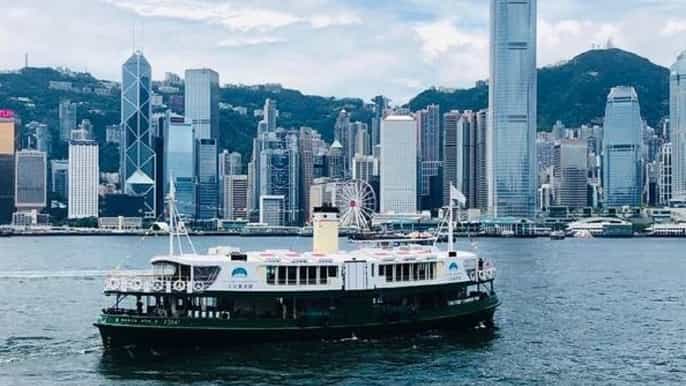 hong kong croisière dune journée dans le port de victoria à bord dun ferry star