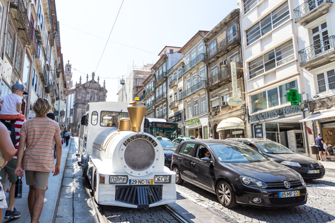 Porto: Tour della città in treno con degustazione di vini e tour in battello opzionaleTour in battello con degustazione e crociera dei sei ponti