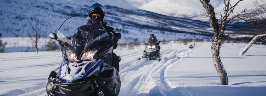 Tromsø: Camp Tamok Snowmobiling & Guided Ice Domes Visit