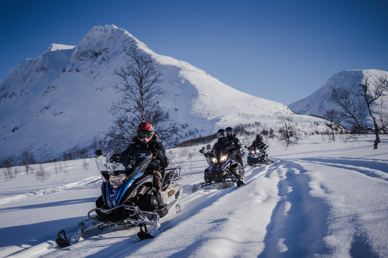 Z Tromsø: Jazda na skuterach śnieżnych w Camp Tamok i wizyta w Snowparku