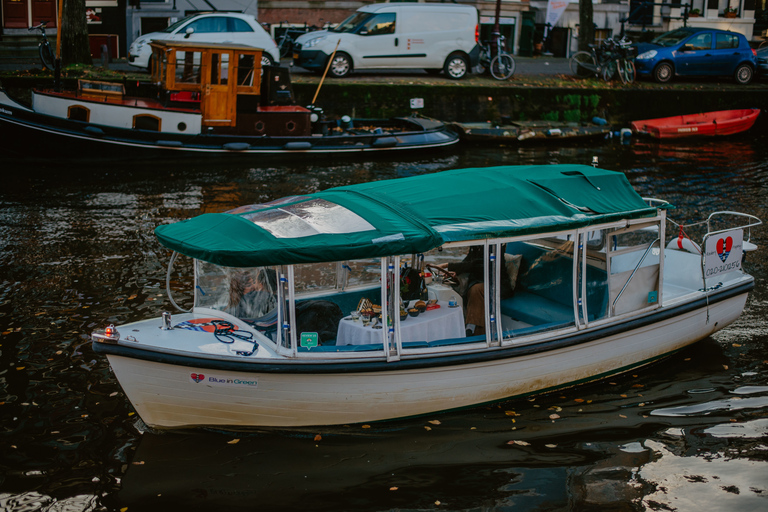 Amsterdam : visite romantique du canal avec du mousseuxCroisière privée