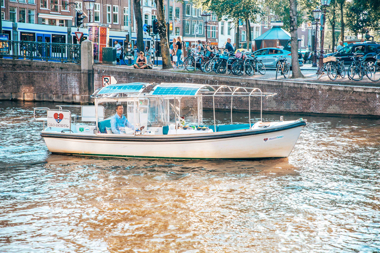 Amsterdam : visite romantique du canal avec du mousseuxMini visite privée pour couples