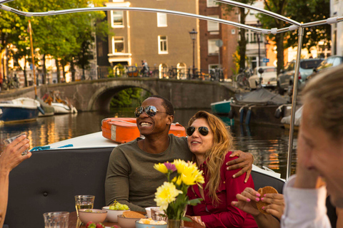 Amsterdam : visite romantique du canal avec du mousseuxCroisière privée