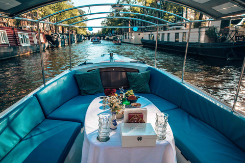 Amsterdam : visite romantique du canal avec du mousseuxCroisière privée