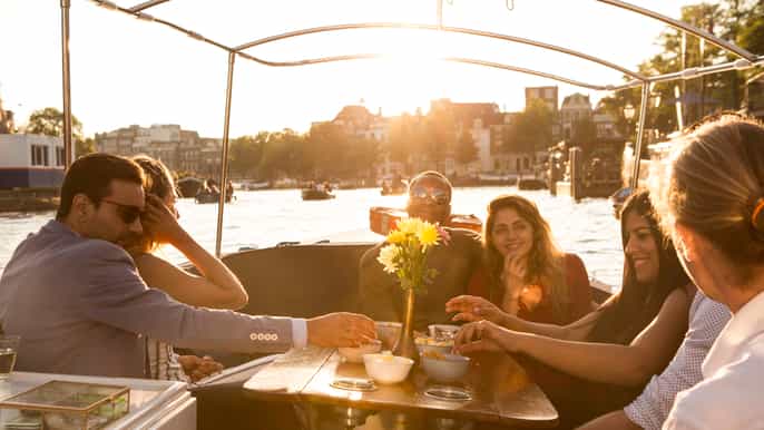 amsterdam visite romantique en petit groupe avec pétillant