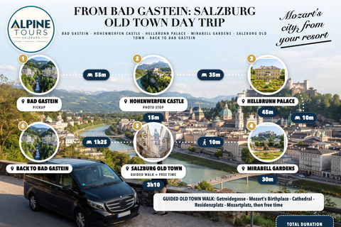 From Bad Gastein: Private Salzburg Old Town Day Trip