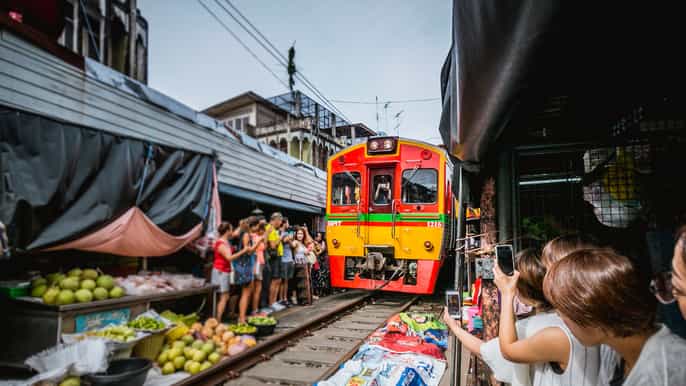 bangkok marchés de damnoen saduak et maeklong