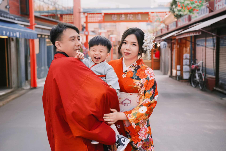 Tokyo: Asakusa Kimono Photoshoot & Walking Tour