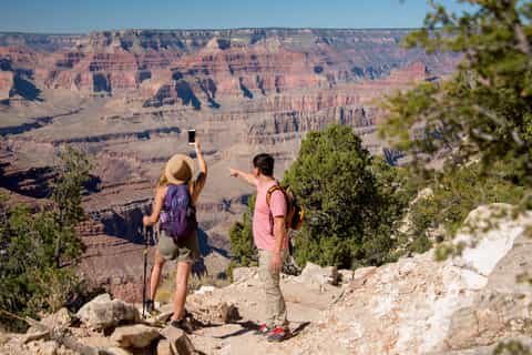 From Tusayan: Hermits Rest Hike & Jeep Tour of Grand Canyon