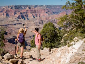Aus Tusayan: Hermits Rest Hike & Jeep Tour durch den Grand Canyon Aus Tusayan: Hermits Rest Hike & Jeep Tour durch den Grand Canyon