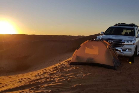 De Mascate: Safari privé dans le désert avec nuit en camping