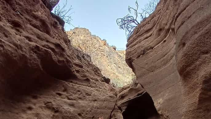 Maspalomas: Barranco de las Vacas, Cuevas, Recorrido por el Caserío