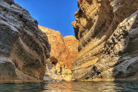 Muscat: tour di un giorno intero del Wadi Shab e della dolina di BimmahTour privato