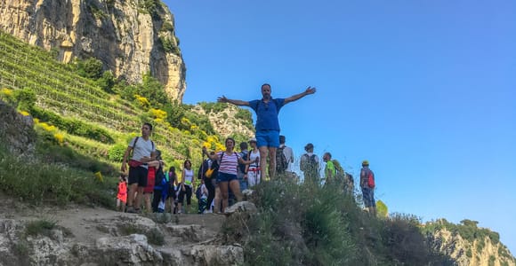 Amalfi: Wanderung zwischen Furore vertikalen Weinbergen