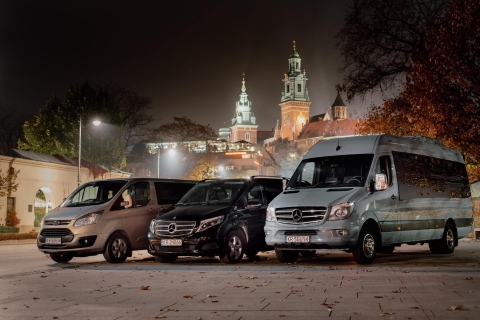Katowice Airport: Private Transfer to or from Krakow From Krakow to Katowice Airport (Nighttime)