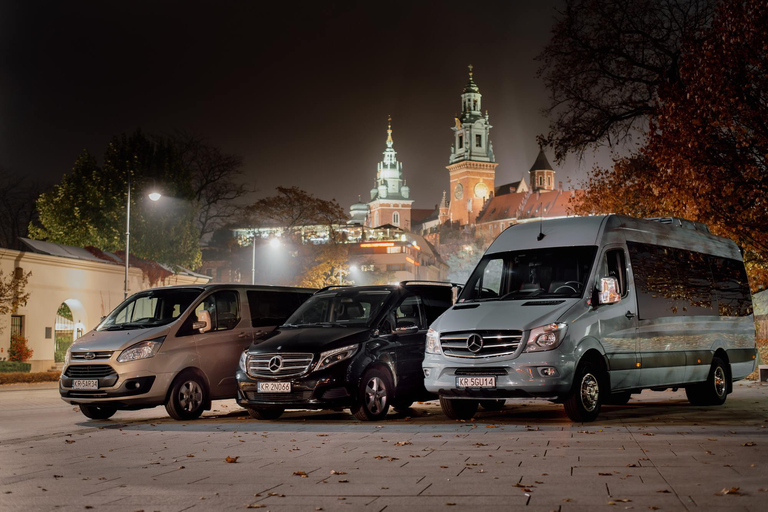 Katowice Airport: Private Transfer to or from KrakowFrom Krakow to Katowice Airport (Nighttime)